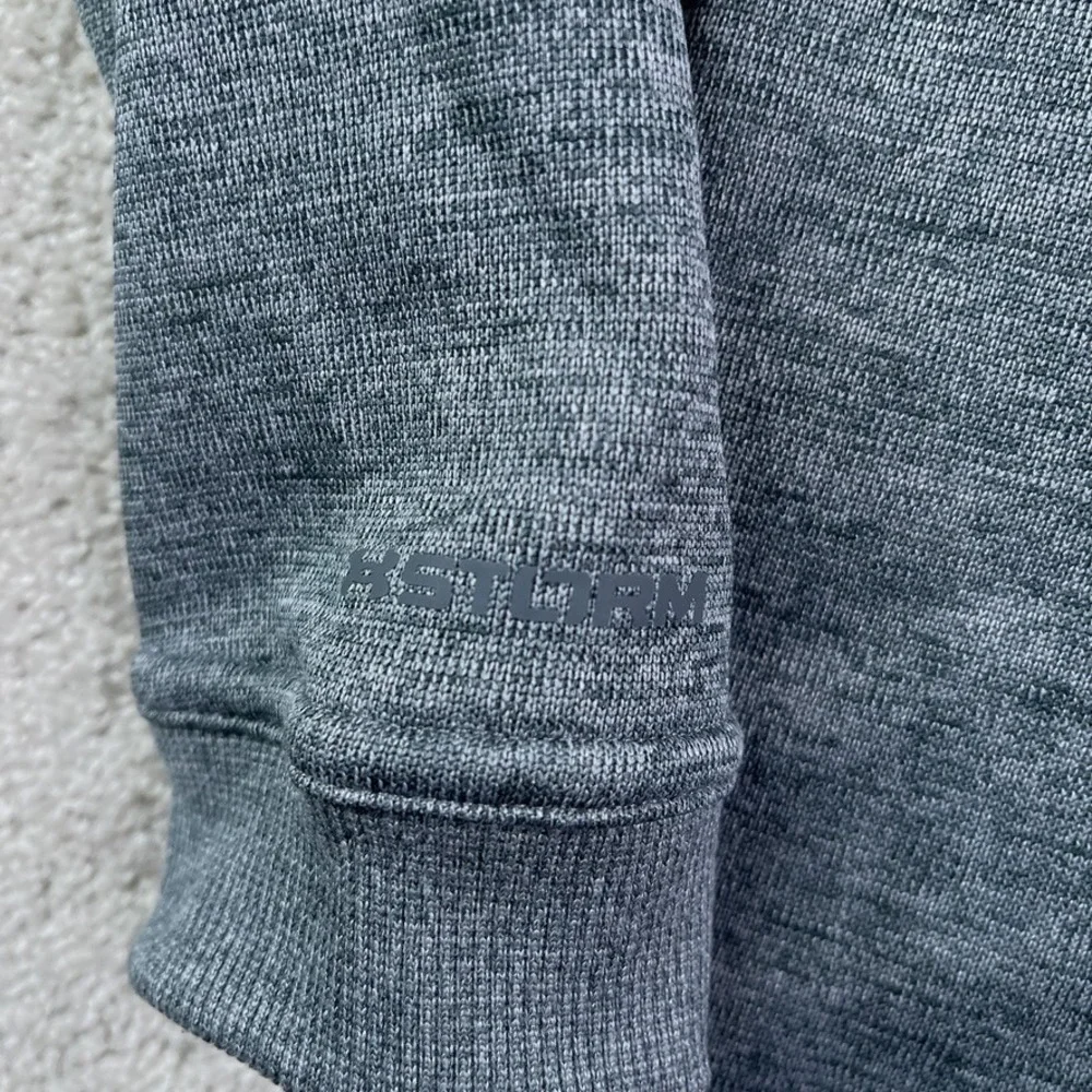 Under Armour‎ Sweater Mens Small Grey Golf Storm Sweaterfleece Zip Pullover